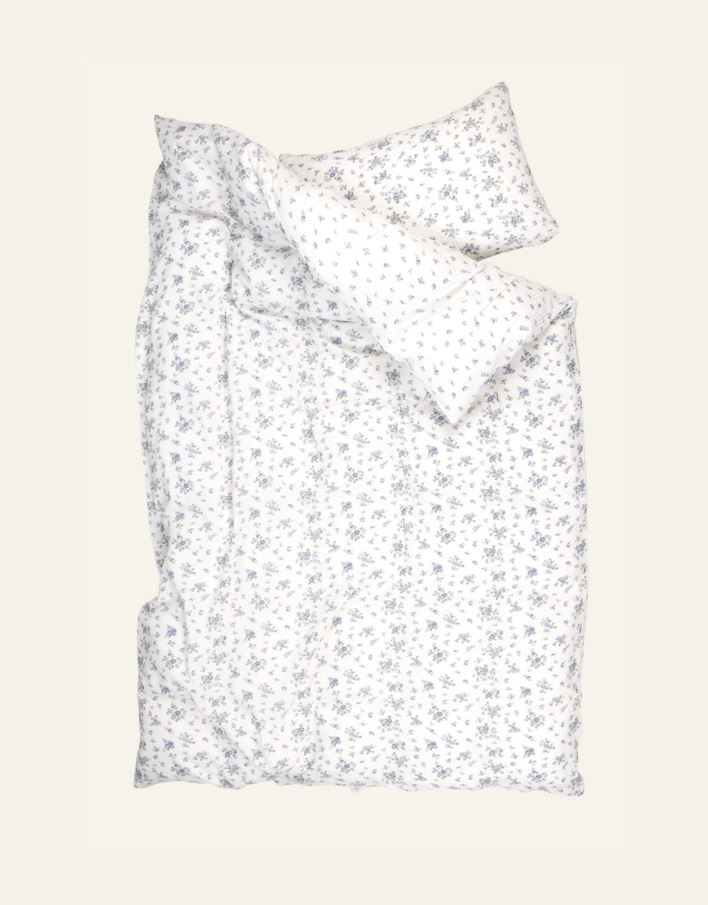 Krepp sengesett blå - 5