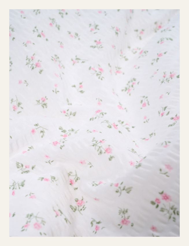 Krepp sengesett rosa - 4