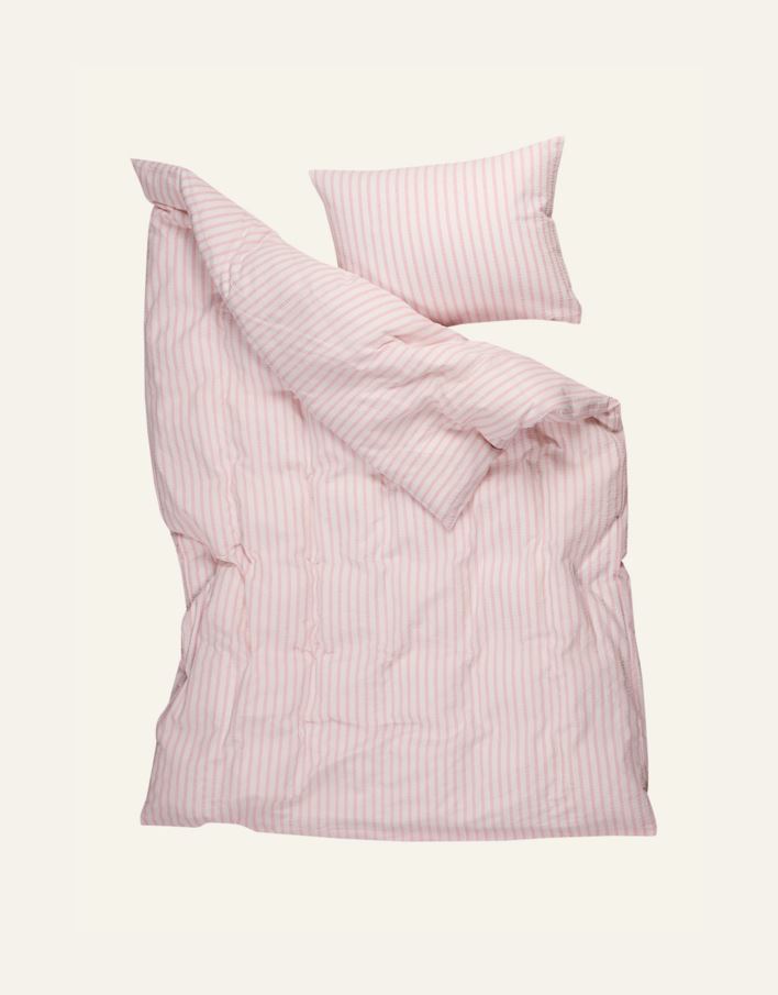 Krepp sengesett lys rosa - 3