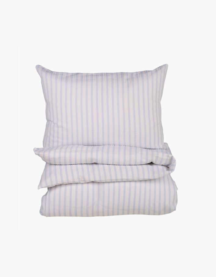 Krepp sengesett tåkeblå - 140x200 cm tåkeblå - 1