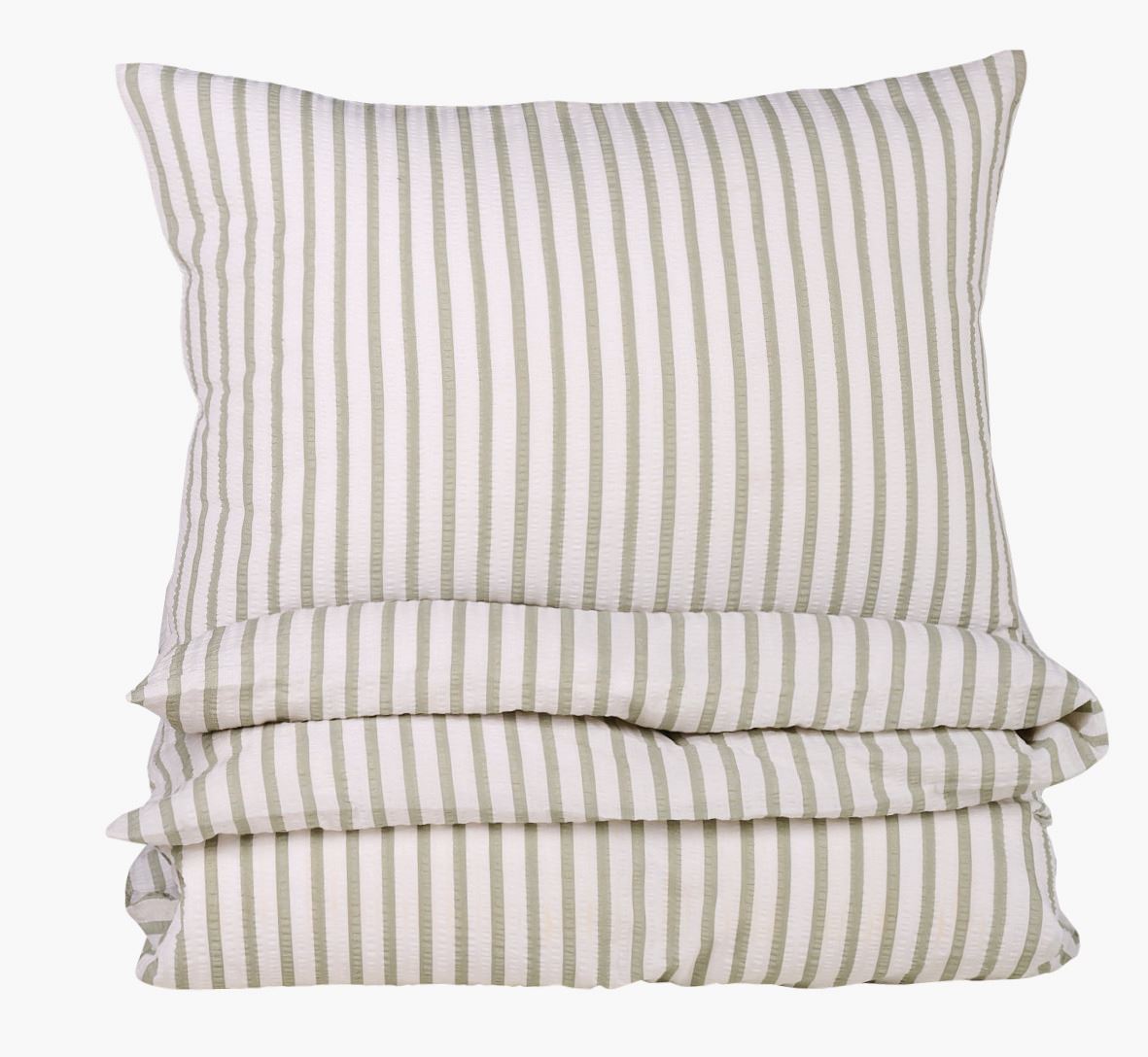 Krepp sengesett grønn - 140x200 cm grønn - 1