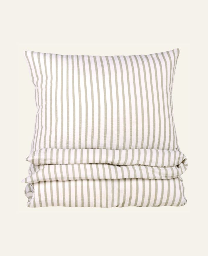 Krepp sengesett grønn - 200x220 cm grønn - 1