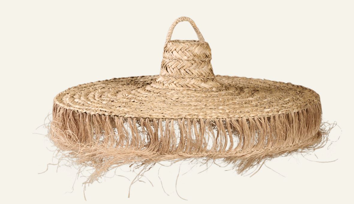 Lampeskjerm natur - ø69x25 cm natur - 1