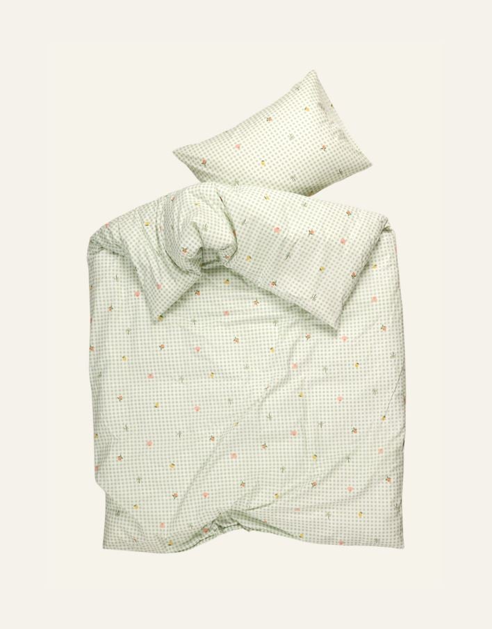 Bomull sengesett grønn - 4