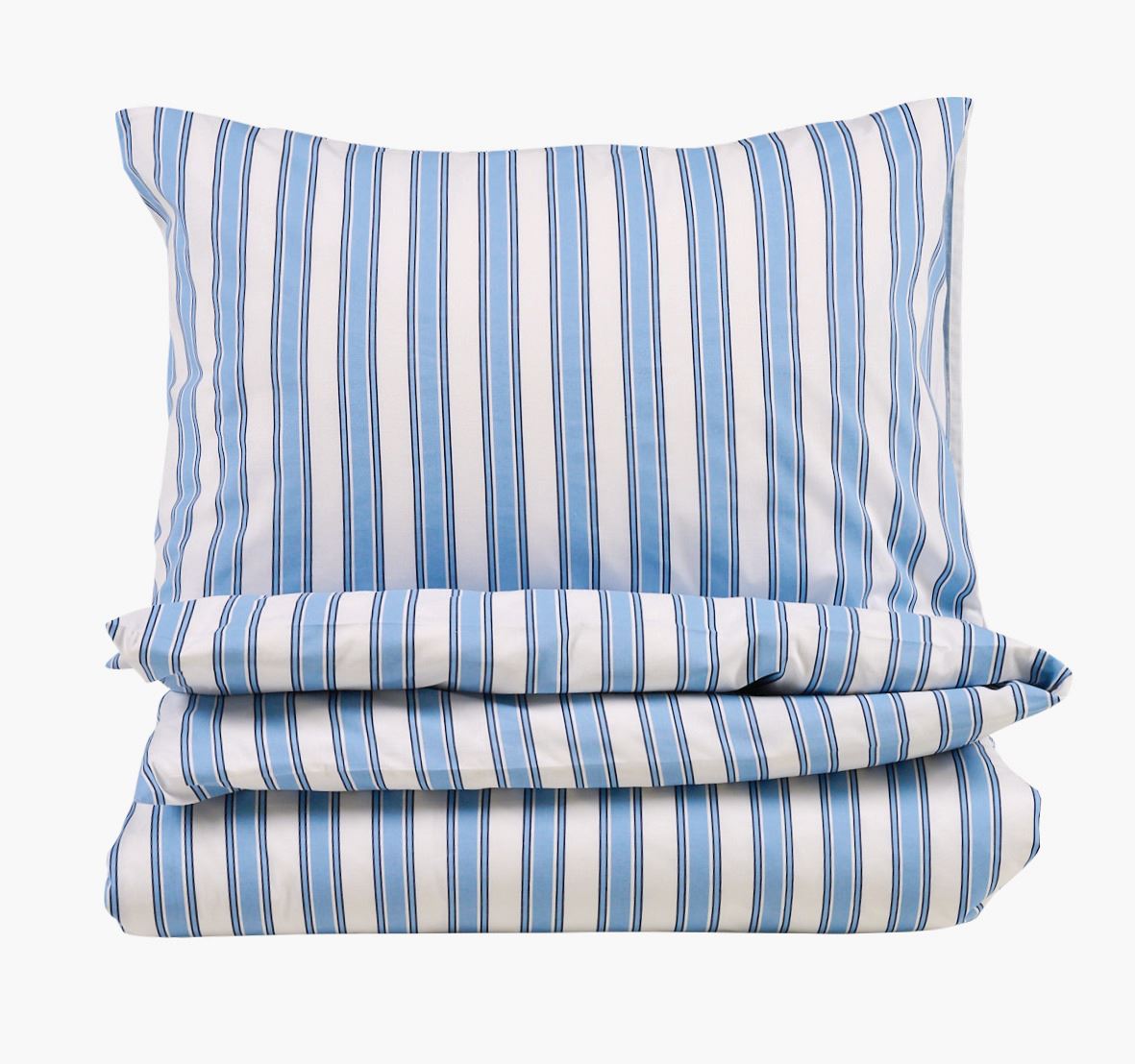 Bomull sengesett blå - 140x200 cm blå - 1