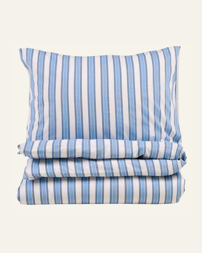 Bomull sengesett blå - 140x200 cm blå - 1