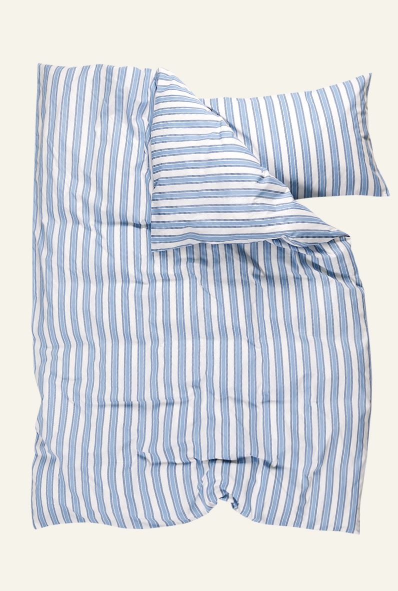 Bomull sengesett blå - 3