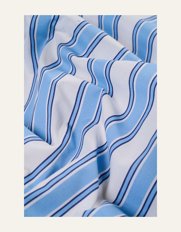 Bomull sengesett blå - 2