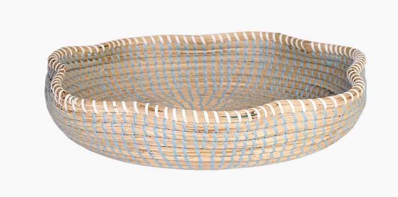 Dekor skål lys blå - 8x39x39 cm lys blå - 1