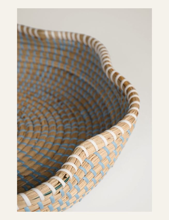 Dekor skål lys blå - 2