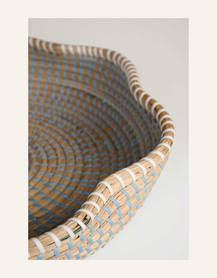 Dekor skål lys blå - 2