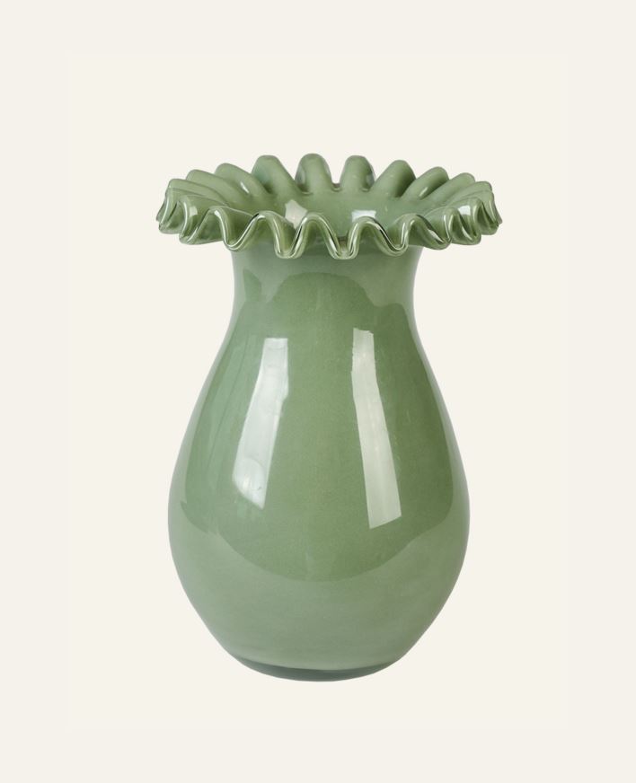 Vase grønn - 14x14x19 cm grønn - 1