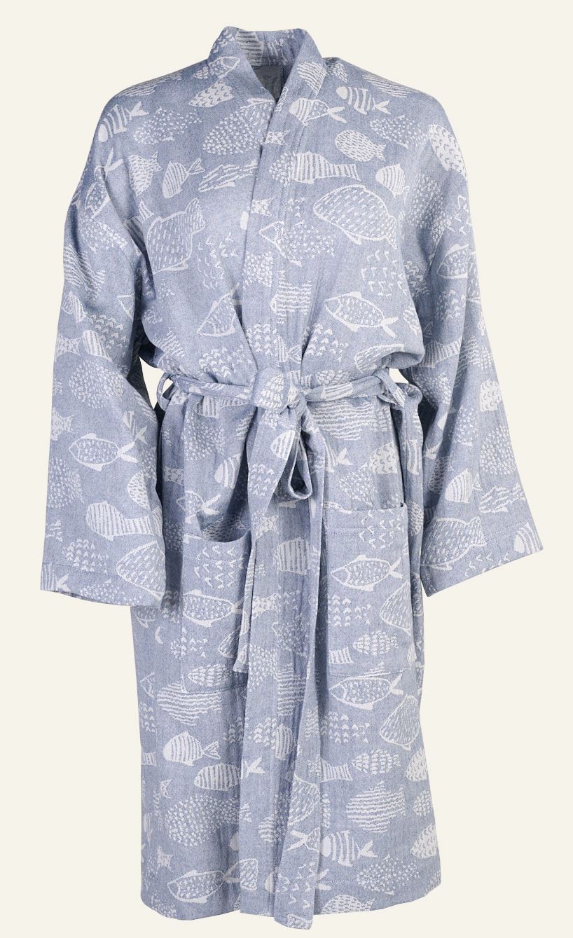 Kimono blå - 75x105 cm blå - 1
