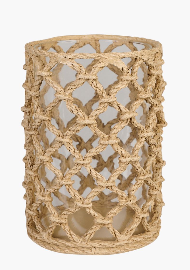 Telysholder beige - 10,7x10,7x15 cm beige - 1