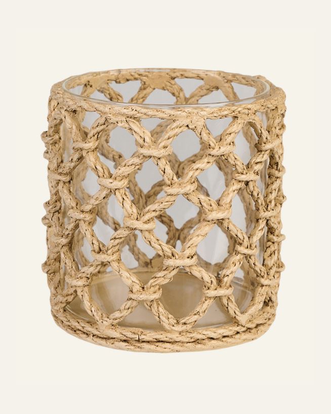 Telysholder beige - 10,7x10,7x10,7 cm beige - 1