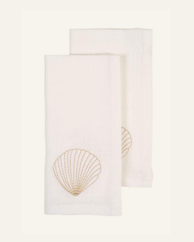 2pk tøyserviett hvit - 45x45 cm hvit - 1