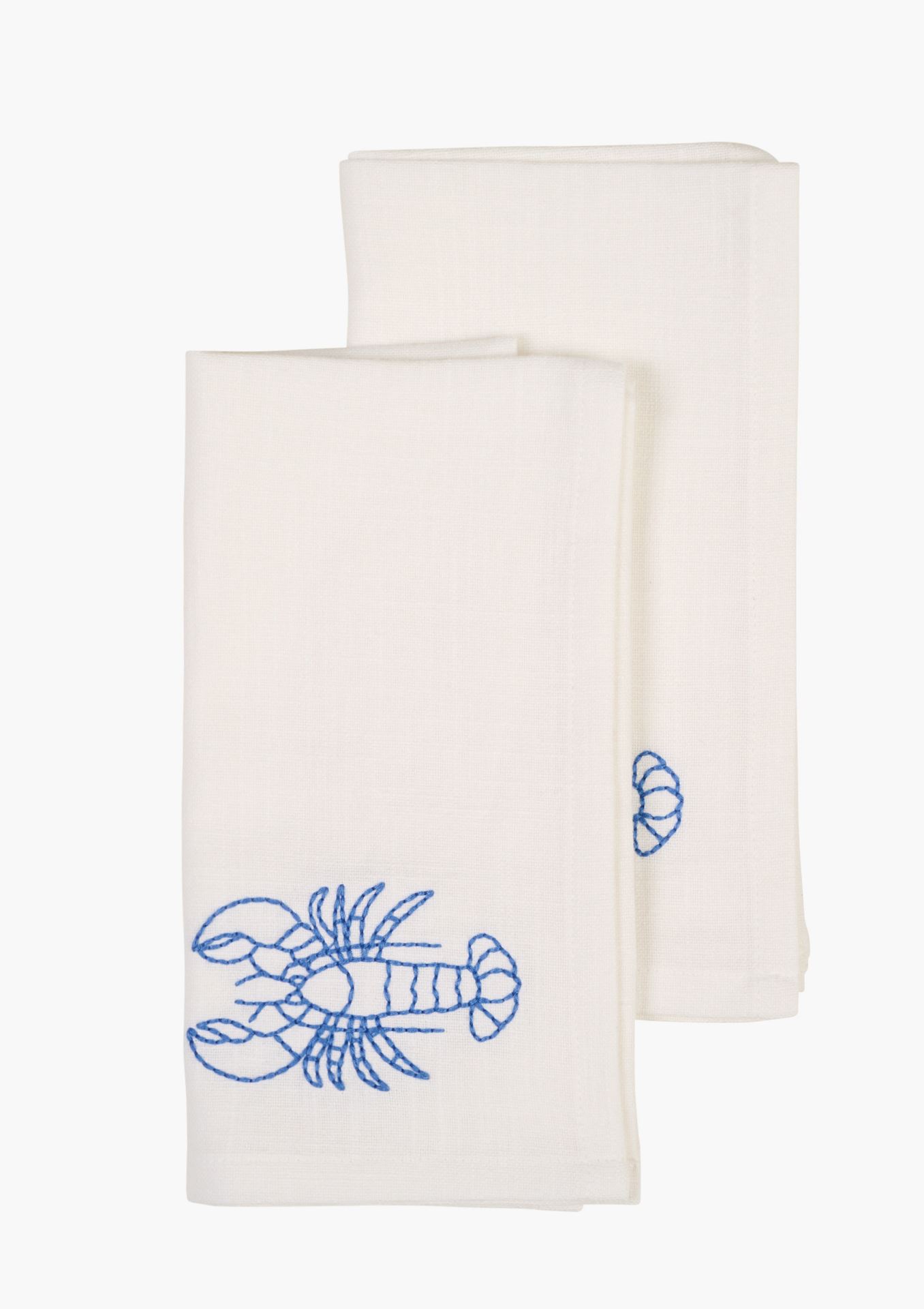 2pk tøyserviett hvit - 45x45 cm hvit - 1