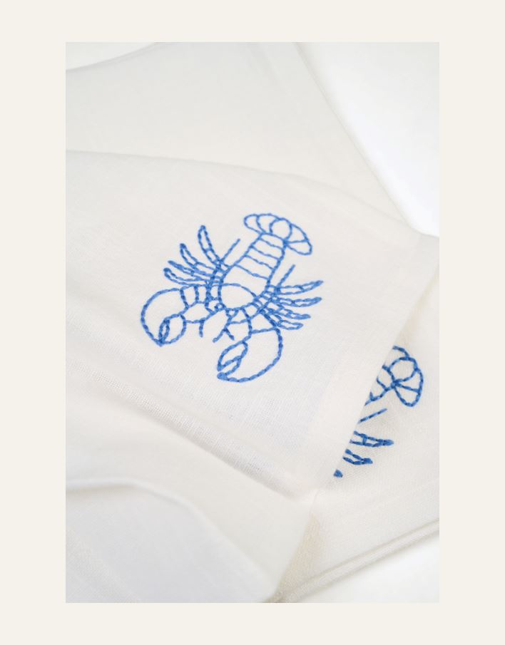 2pk tøyserviett hvit - 2