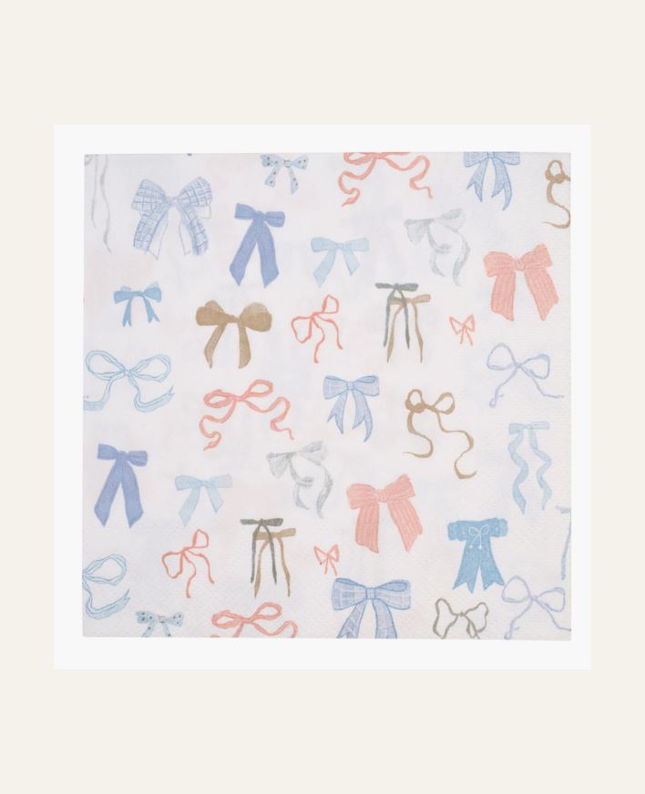 Papirservietter multi blå - 33x33 cm multi blå - 1