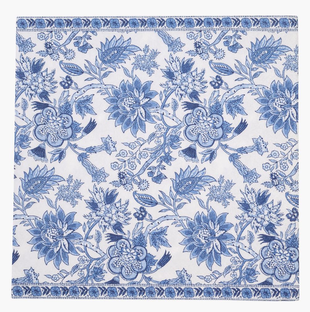 Papirservietter multi blå - 33x33 cm multi blå - 1