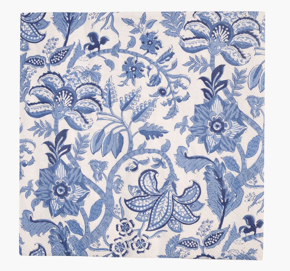 Middagsservietter multi blå - 40x40 cm multi blå - 1