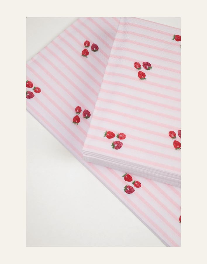 Buffet papirservietter multi rosa - 2