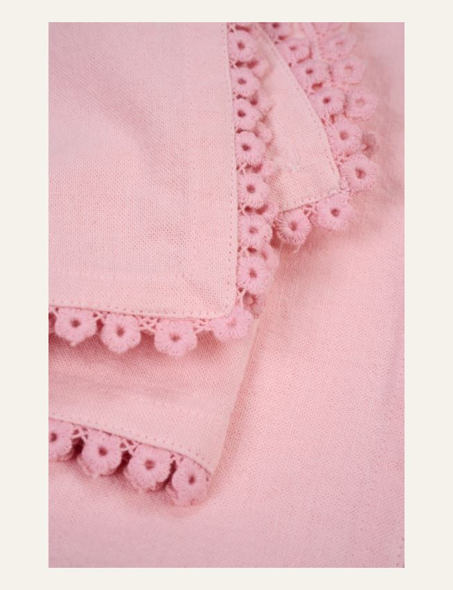 2pk tøyserviett rosa - 2