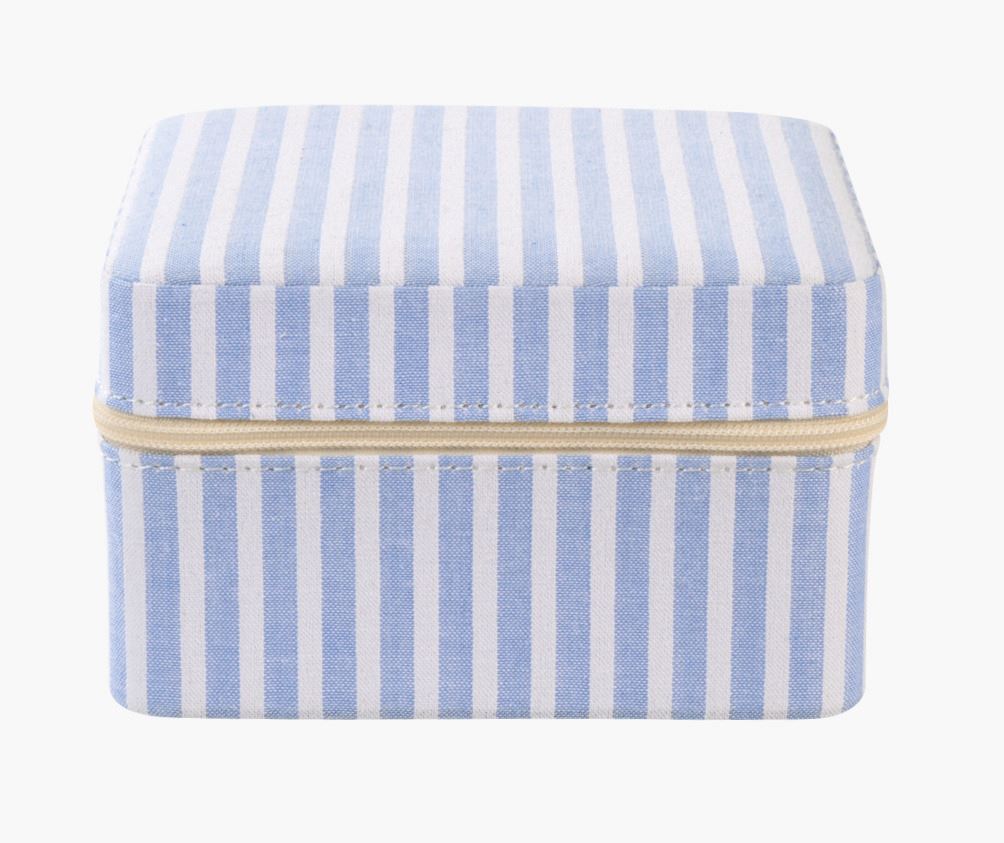 Smykkeskrin m/glidelås blå - 11x11 cm blå - 1