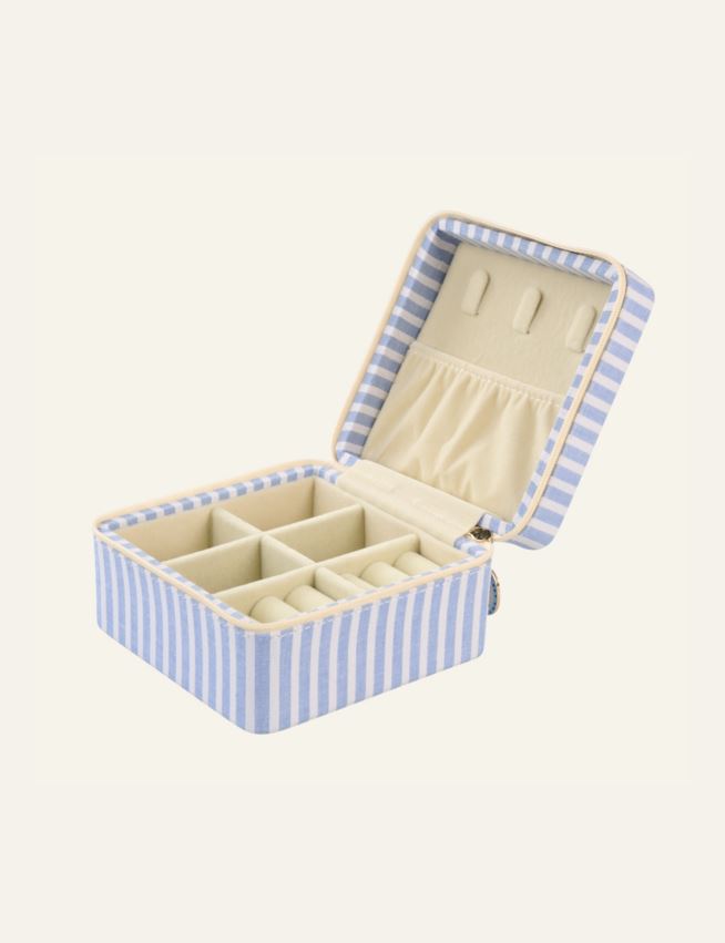 Smykkeskrin m/glidelås blå - 2