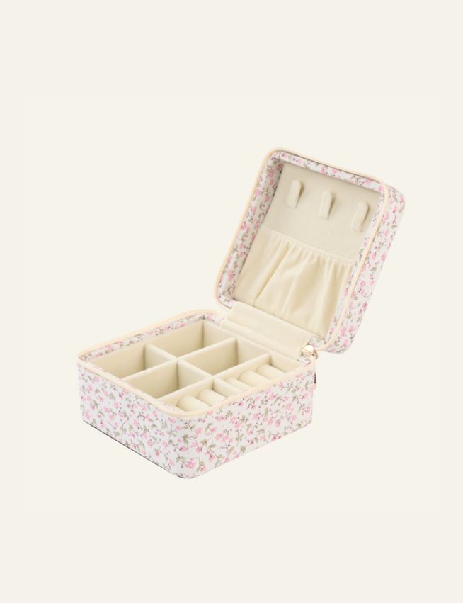 Smykkeskrin m/glidelås rosa - 3