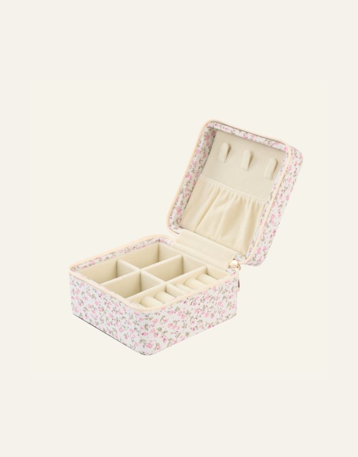Smykkeskrin m/glidelås rosa - 3