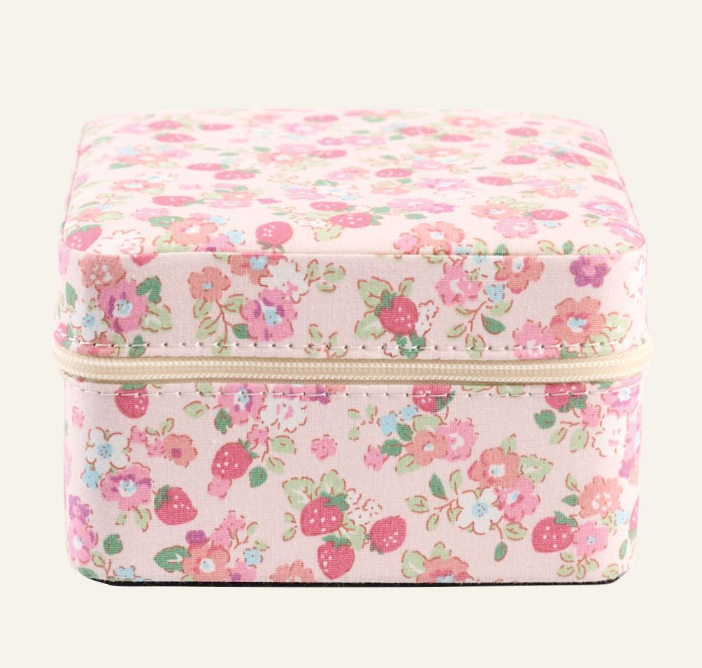 Smykkeskrin m/glidelås rosa - 11x11 cm rosa - 1