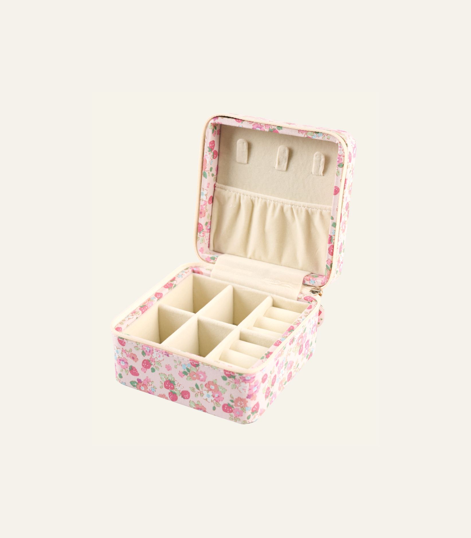 Smykkeskrin m/glidelås rosa - 3