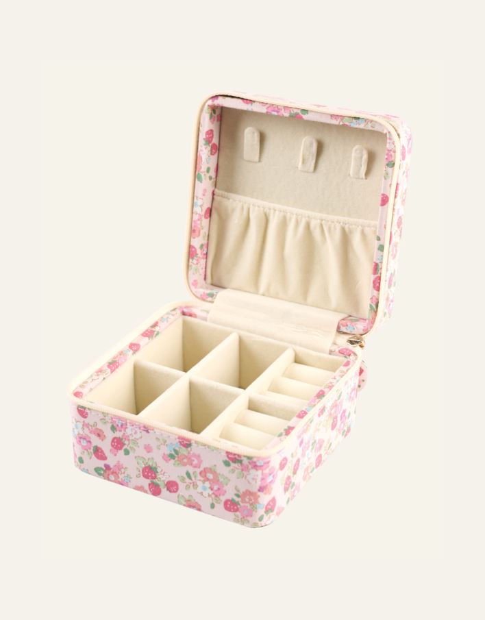 Smykkeskrin m/glidelås rosa - 3