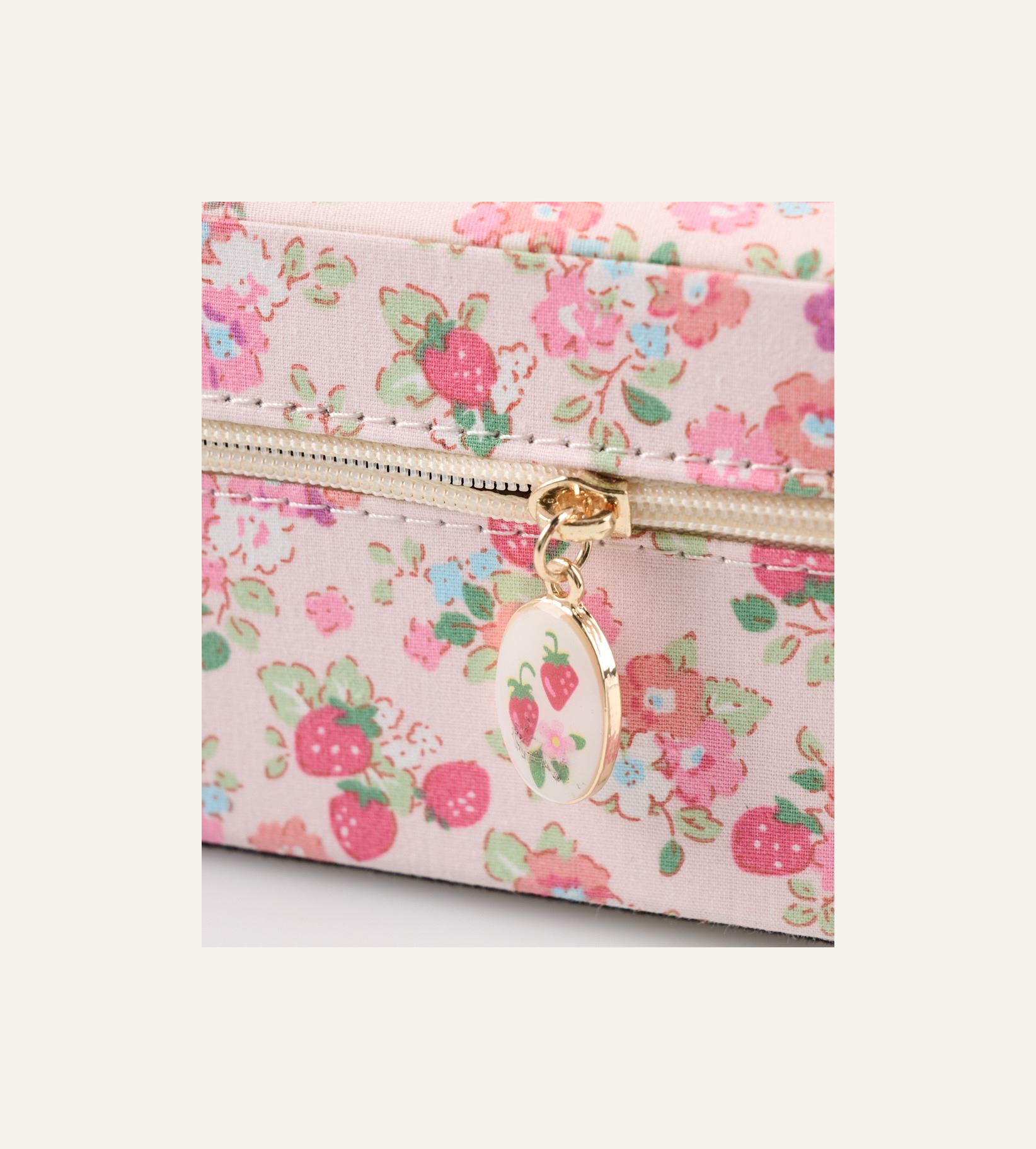 Smykkeskrin m/glidelås rosa - 2