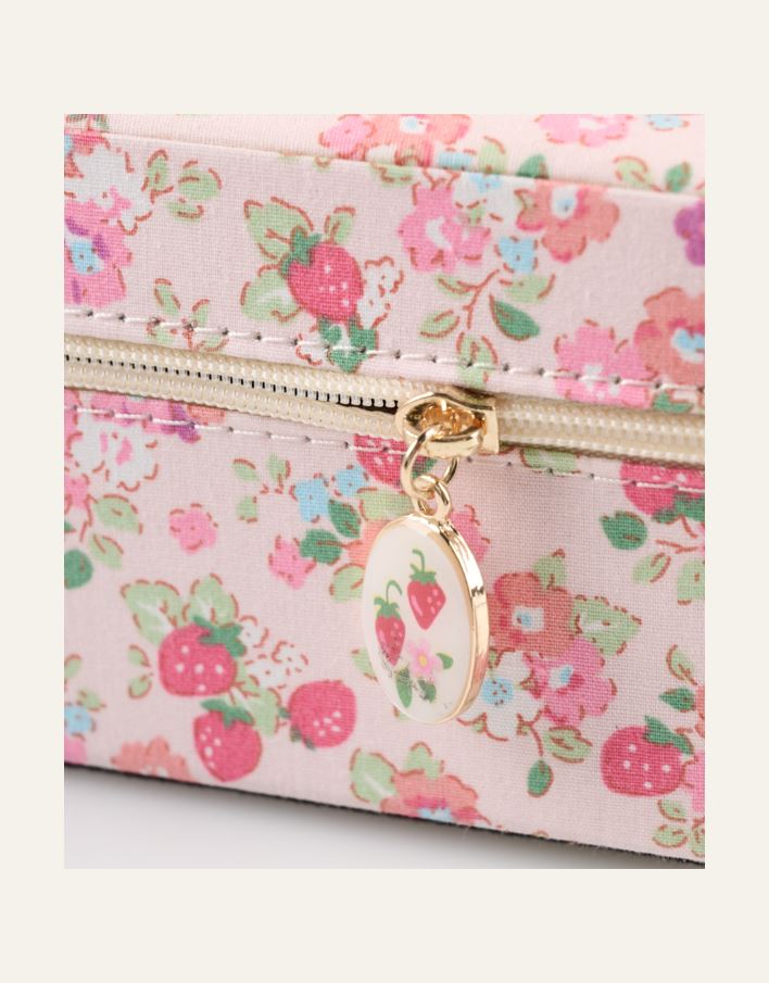 Smykkeskrin m/glidelås rosa - 2