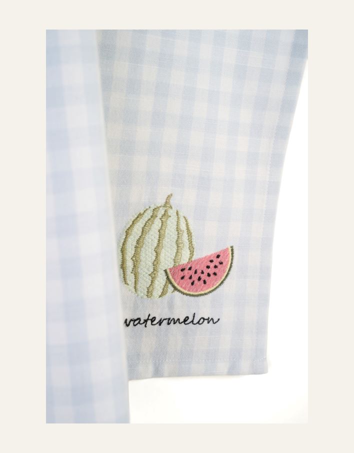 Kjøkkenhåndkle lys blå - 3