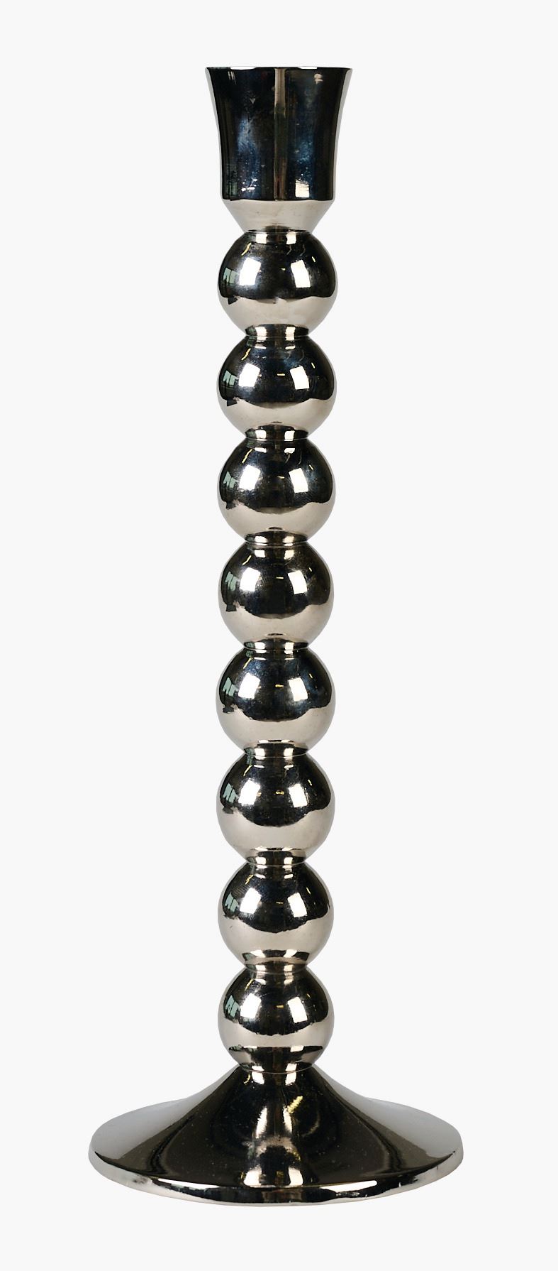 Lysestake sølv - 9x9x26 cm sølv - 1