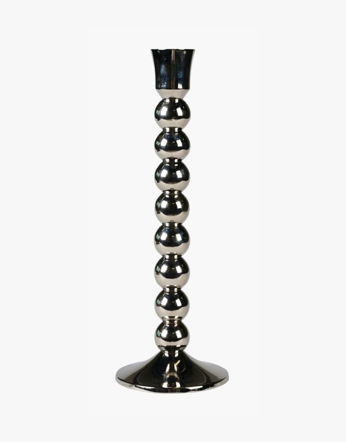 Lysestake sølv - 9x9x26 cm sølv - 1