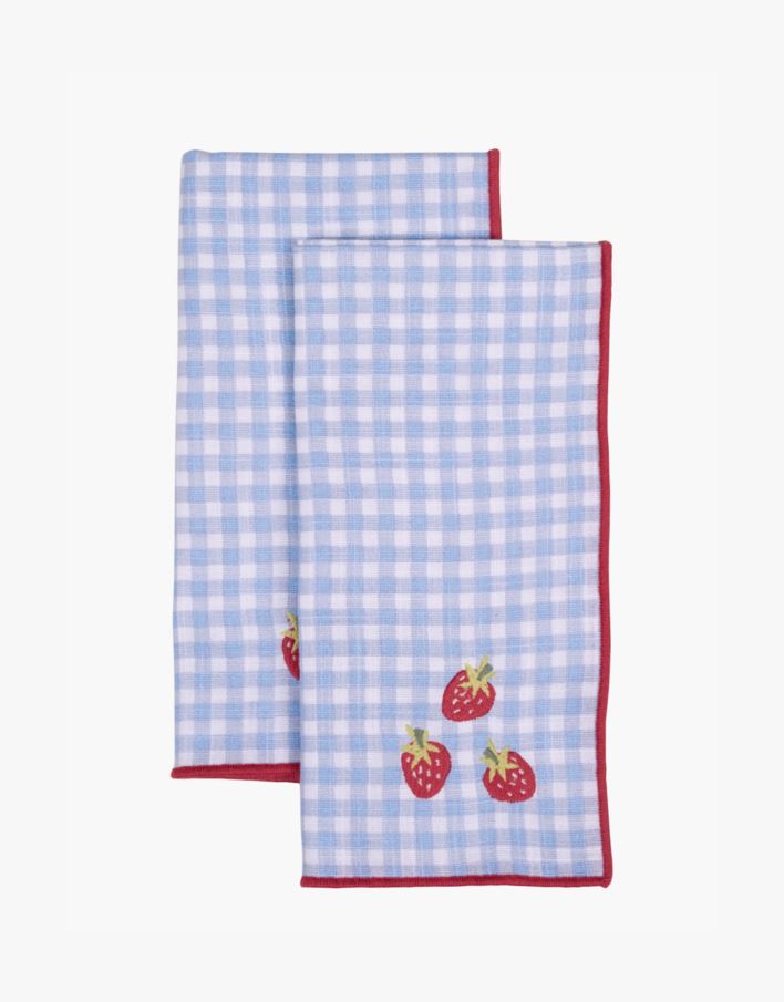 2pk tøyserviett blå - 45x45 cm blå - 1