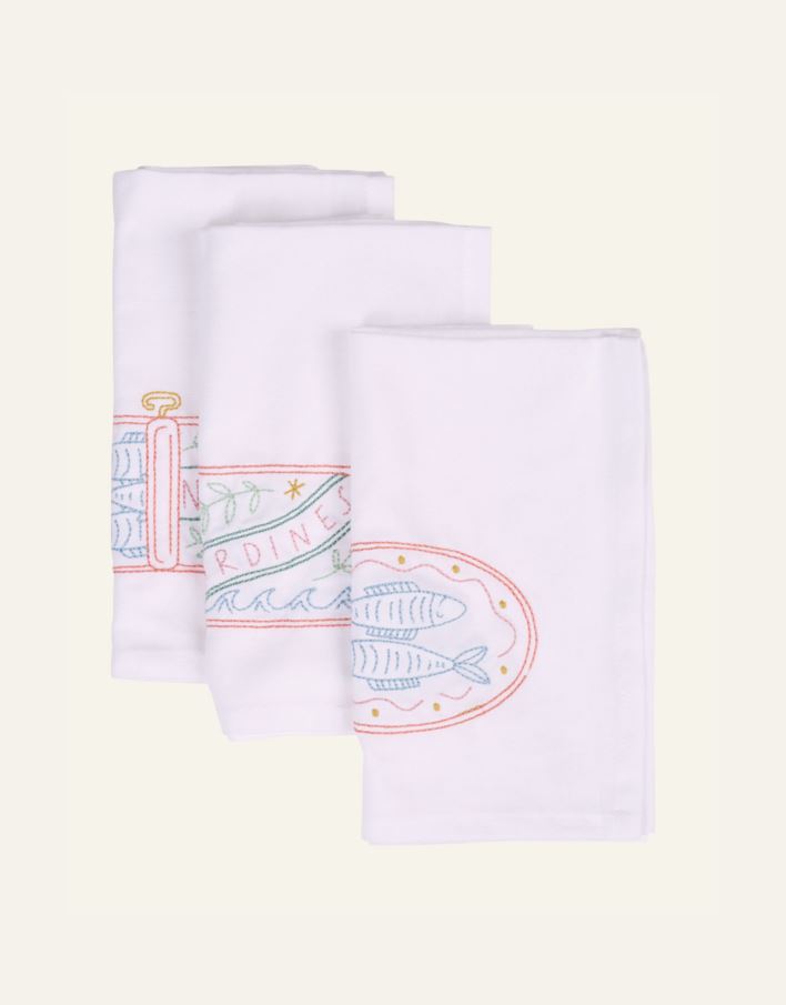 3 pk tøyserviett hvit - 2