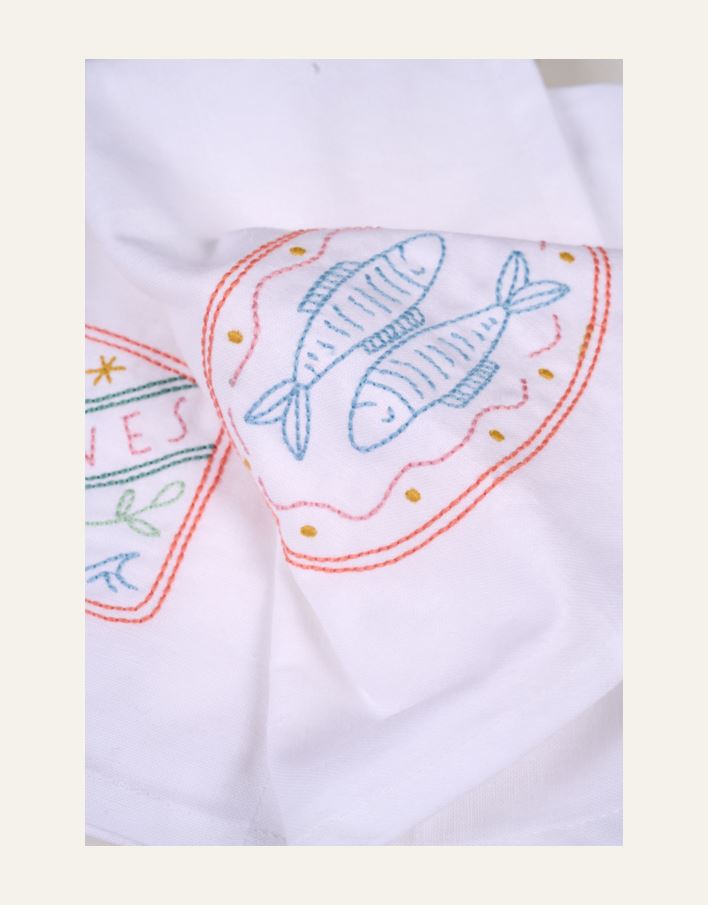 3 pk tøyserviett hvit - 3