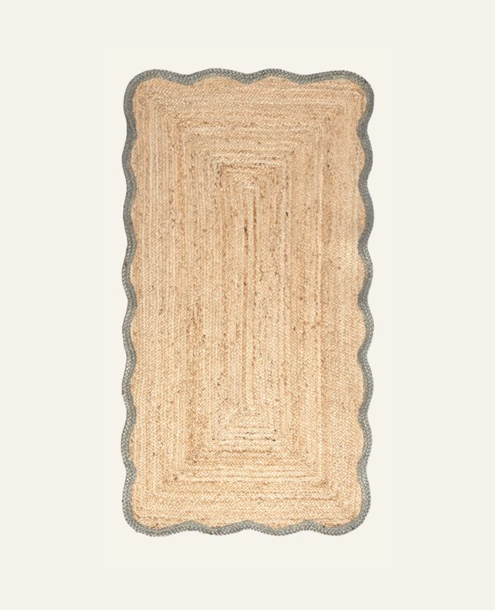 Jute teppe olivengrønn - 80x150 cm olivengrønn - 1