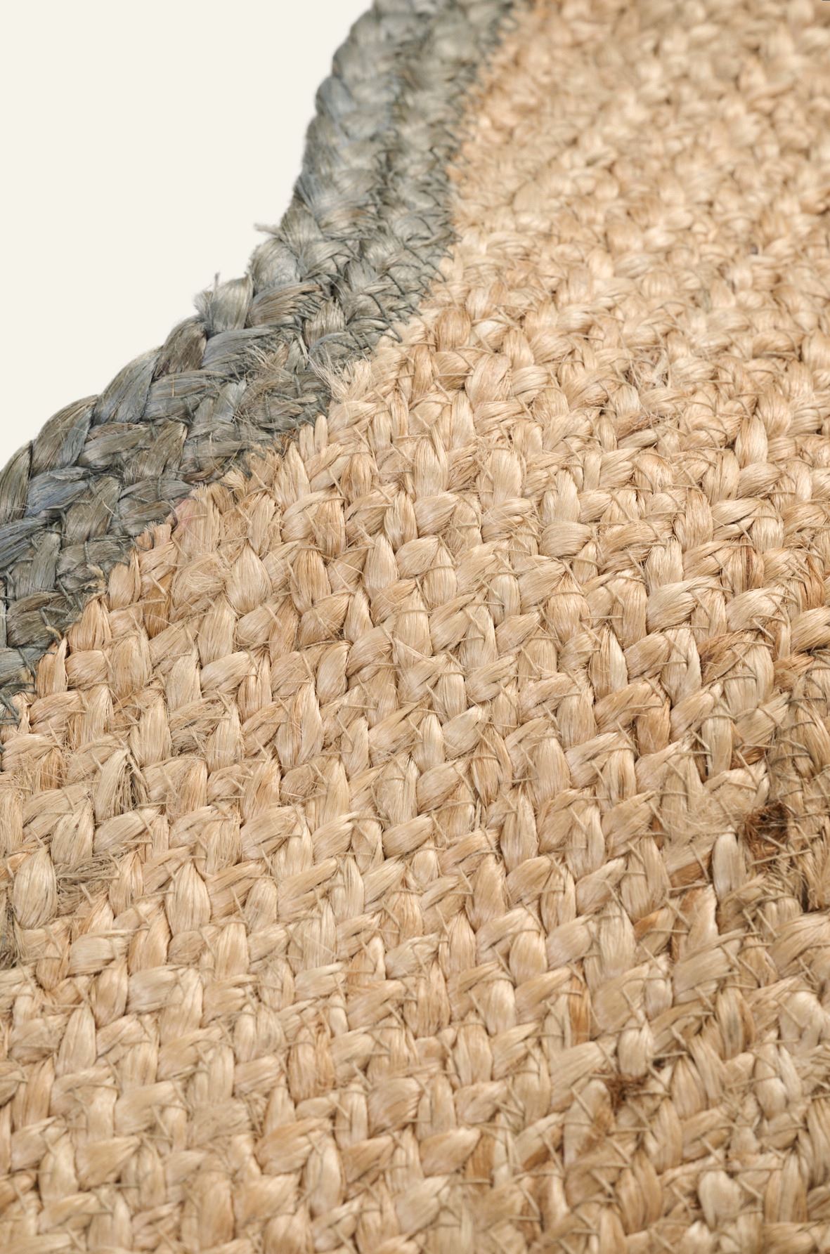 Jute teppe olivengrønn - 2