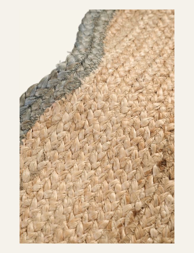 Jute teppe olivengrønn - 2