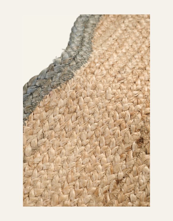 Jute teppe olivengrønn - 2