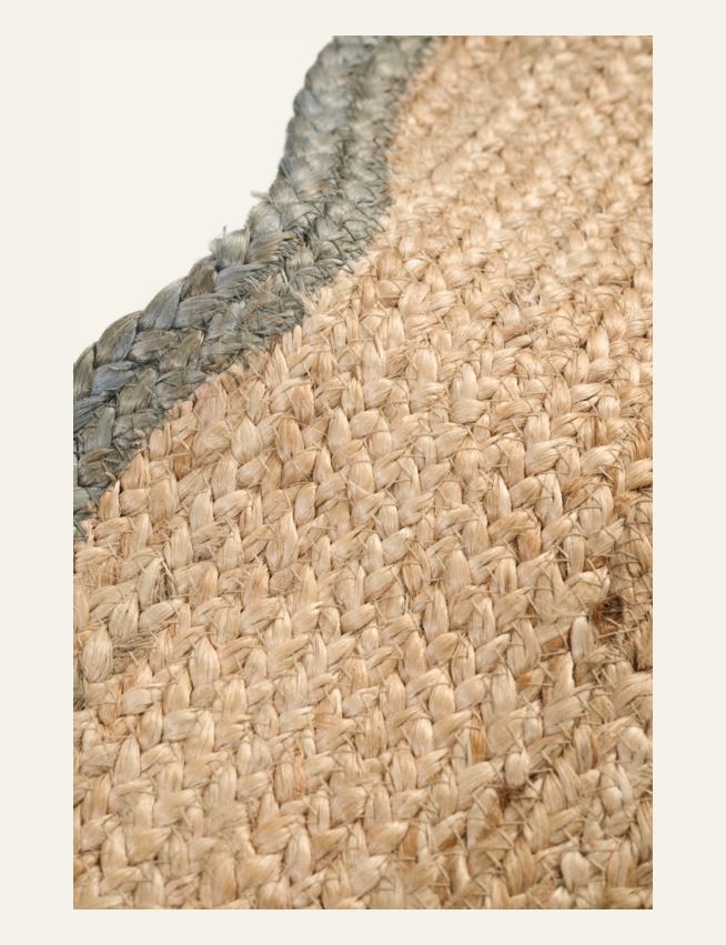 Jute teppe olivengrønn - 3
