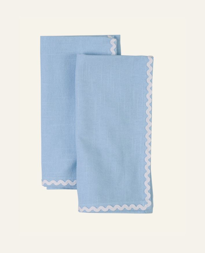 2pk tøyserviett lys blå - 45x45 cm lys blå - 1