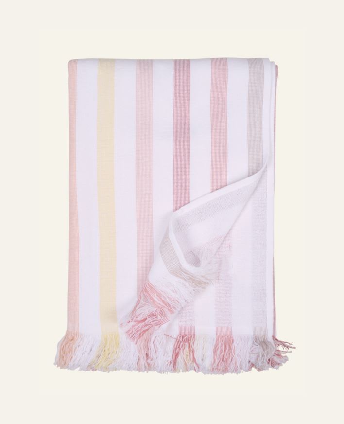 Badehåndkle multi rosa - 75x150cm multi rosa - 1