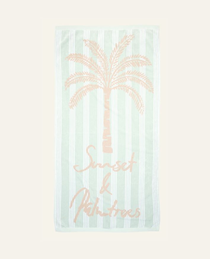 Badehåndkle multi grønn - 75x150cm multi grønn - 1